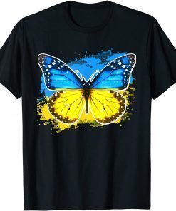 Ukraine Flag Ukrainian Butterfly Ukraine Butterfly T-Shirt