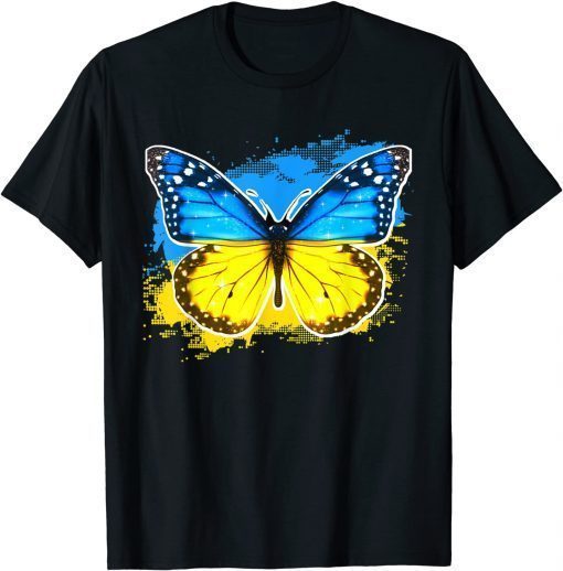 Ukraine Flag Ukrainian Butterfly Ukraine Butterfly T-Shirt