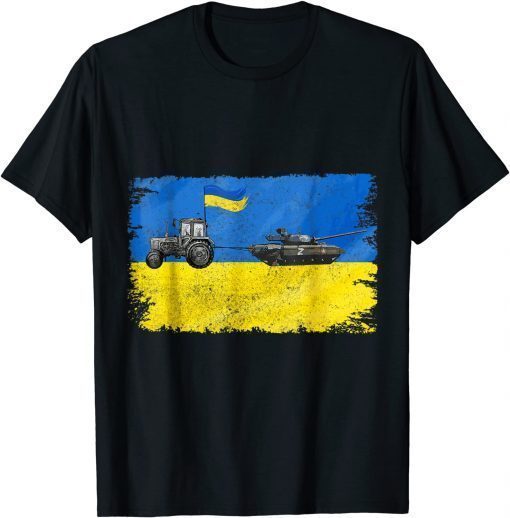 Ukrainian Farmer Steals Tank I Stand With Ukraine T-Shirt