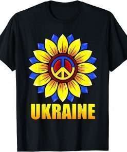 Ukrainian Flag Sunflower Women Girl Ukraine T-Shirt