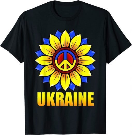 Ukrainian Flag Sunflower Women Girl Ukraine T-Shirt