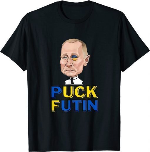 Ukrane biden Puck Futin Stand With Ukraine T-Shirt