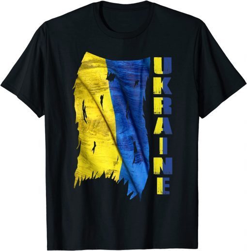 Vintage Ukraine Ukrainian Flag Pride, Supporting Ukraine T-Shirt