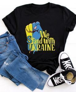 We Stand With Ukraine Ukrainian Flag Shirt