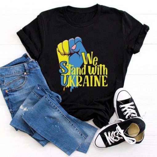 We Stand With Ukraine Ukrainian Flag Shirt