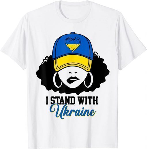 Women Girl Ukraine I Stand With Ukraine Support Ukraine T-Shirt