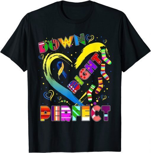 World Down Syndrome Blue Ribbon Rock Your Sock T21 Awareness T-Shirt