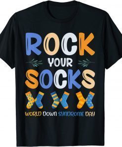 World Down Syndrome Day 21 March Rock Your Socks Awareness T-Shirt