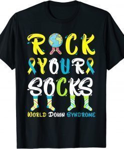 World Down Syndrome Day Rock Your Socks Awarenes T-Shirt