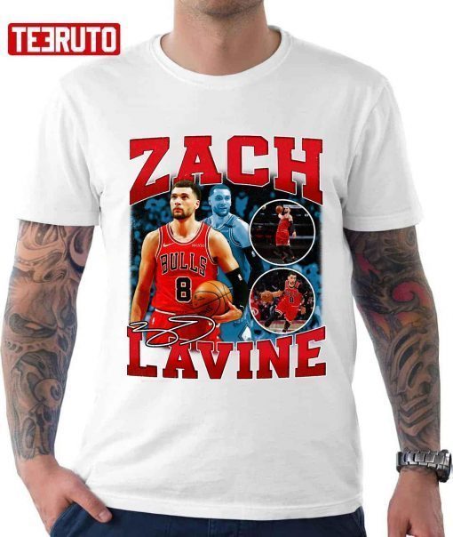 Zach Lavine Chicago Vintage Retro 80s 90s Bootleg T-Shirt