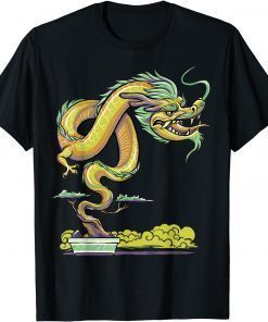 Zen Buddhist Japanese Aesthetic Dragon Bonsai Tree T-Shirt