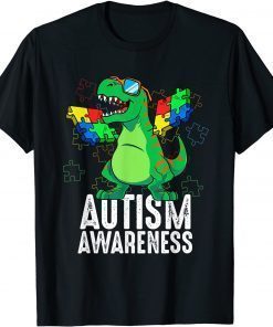 Autism Awareness T Rex Dino Autistic Toddler ASD Dino Autism T-Shirt