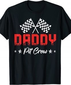 Car Racing Birthday Party Family Matching Daddy Pit Crew T-Shirt