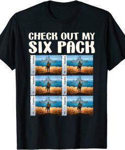 Check Out My Six Pack Ukraine Postage Stamps T-Shirt