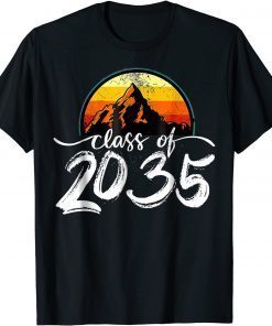 Class Of 2035 Kindergarten Pre K Grow With Me Graduation T-Shirt