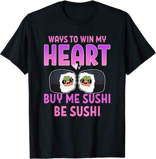 Cute Sushi Hug Maki Anime Figure Japanese Manga T-Shirt