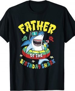 Father of the Birthday Shark Matching Family T-Shirt