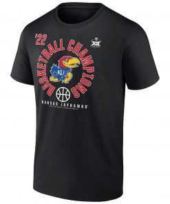 Kansas Jayhawks 2022 Big 12 Basketball Conference Tournament Champions T-Shirt