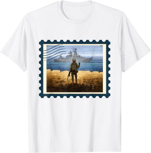 Ukraine Postage Stamp Flag Pride Ukrainian T-Shirt