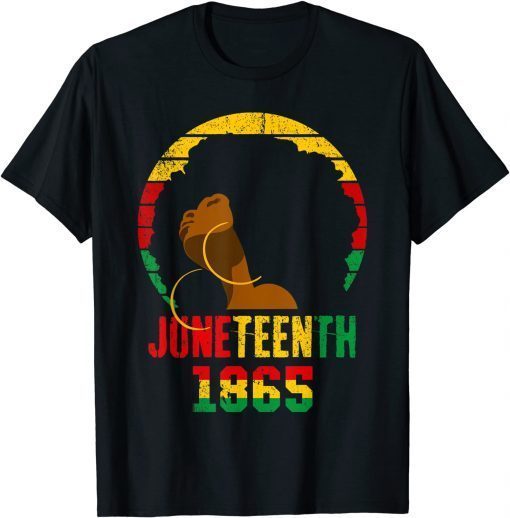 1865 Juneteenth Celebrate African American Freedom Day Women Tee Shirt