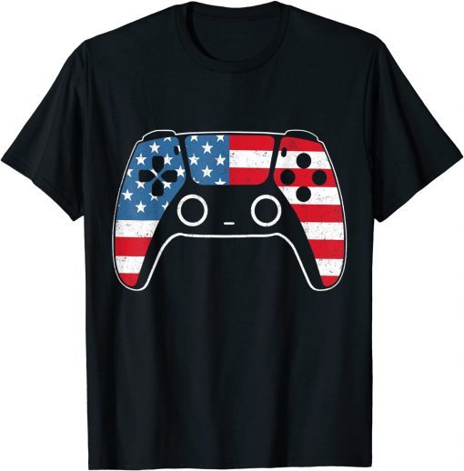 4th Of July Video Game Gamer USA T-Shirt