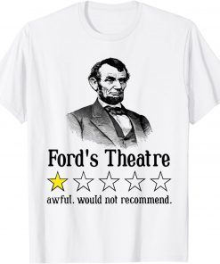 Abraham Lincoln Ford's Theatre Rating Tee Shirt