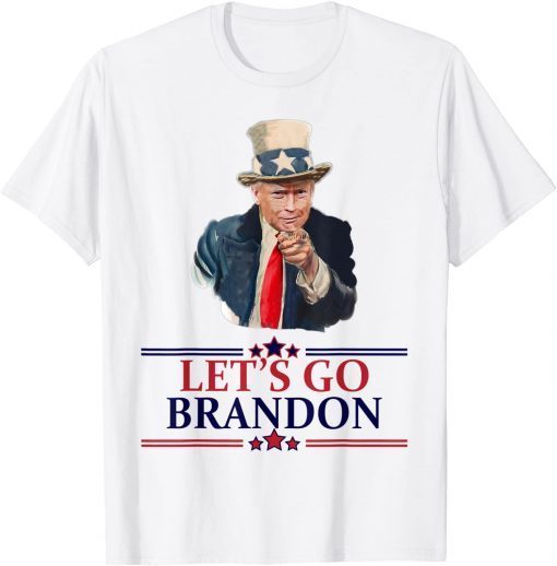 Abraham Trump Let's Go Brandon Republican Anti Liberal Biden T-Shirt