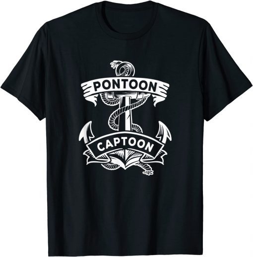 Anchor fashion - Pontoon Boat Anchor Captain Captoon T-Shirt