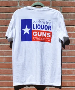 Bottle's Bag Liquor'n Guns Uvalde Texas Classic Shirt