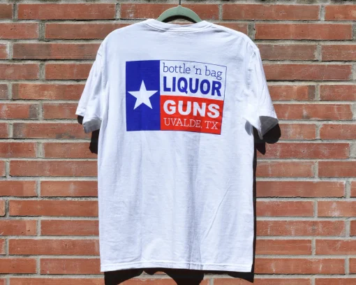 Bottle's Bag Liquor'n Guns Uvalde Texas Classic Shirt