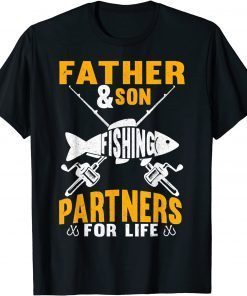 Father And Son Fishing Partners For Life, Fathers Day T-Shirt