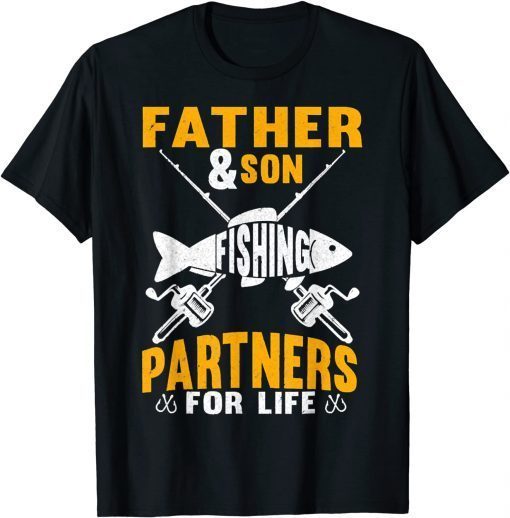 Father And Son Fishing Partners For Life, Fathers Day T-Shirt