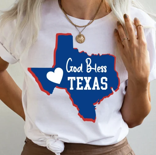 God Bless Texas, Prayers for Texas, Anti Gun Pray For Texas T-Shirt