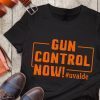 Gun Control Now, Peace and Love, Uvalde Strong T-Shirt