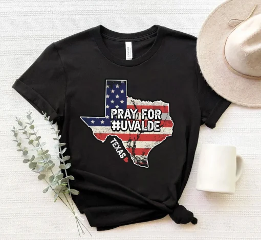 Pray for Uvalde, Protect Kids Not Gun, Enough Is Enough, Gun Shooting T-Shirt