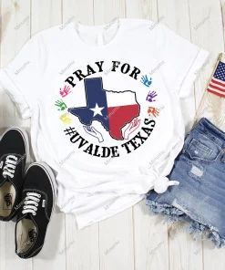 Pray for Uvalde Texas Flag, Texas School Shooting T-Shirt