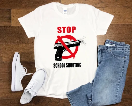 Stop School Shooting Pray For Texas T-Shirt