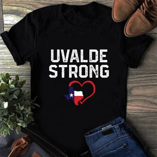 Uvalde Strong, Support For Uvalde, Protect Our Children, Control Now T-Shirt