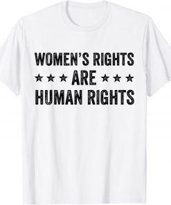 Women's Rights Are Human Rights Feminist Protect Distressed T-Shirt