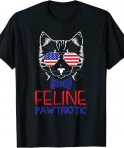 4th Of July Cat Independence Day Patriot USA T-Shirt