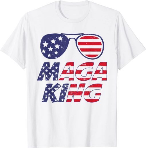 4th Of July Independence Day Maga King Pro Trump T-Shirt