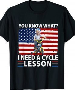 4th of July Biden bike accident i need a cycle lesson T-Shirt