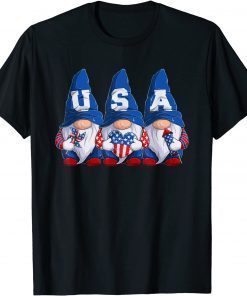 4th of July Gnomes America Independence Day Patriot USA T-Shirt