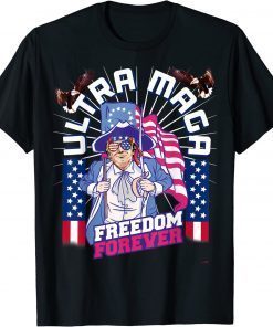 4th of July Patriotic USA UltrA MAGA Trump Freedom Forever T-Shirt