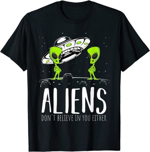 Aliens Space Planets Stars Science Fans Lover T-Shirt