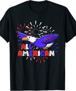 All American Patriotic 4th of July Eagle Fireworks T-Shirt