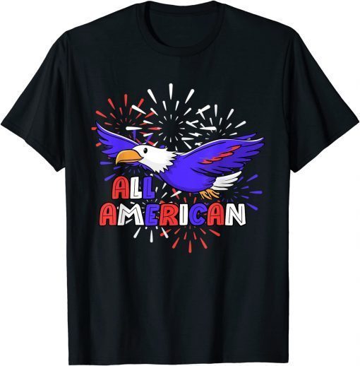 All American Patriotic 4th of July Eagle Fireworks T-Shirt