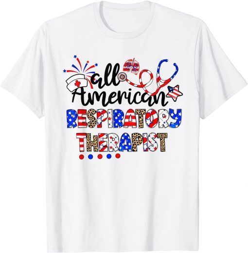 All American Respiratory Therapist Sunglasses 4th Of July T-Shirt