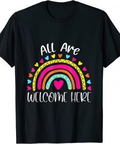 All Are Welcome Here Teacher First Day Of School T-Shirt