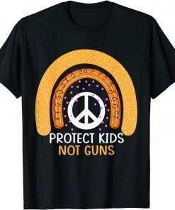 Protect Kids Not Guns Rainbow Anti-Gun Gun Control Awareness T-Shirt
